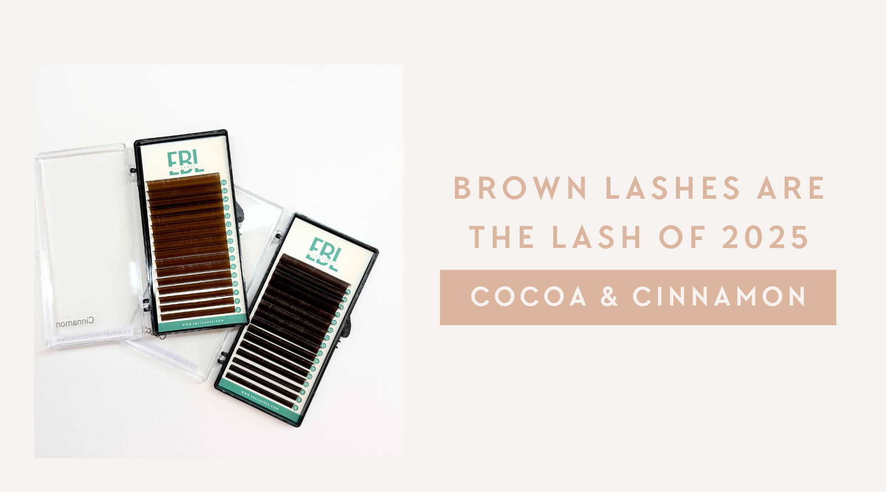 Brown eyelash extensions – the top lash trend for 2025.