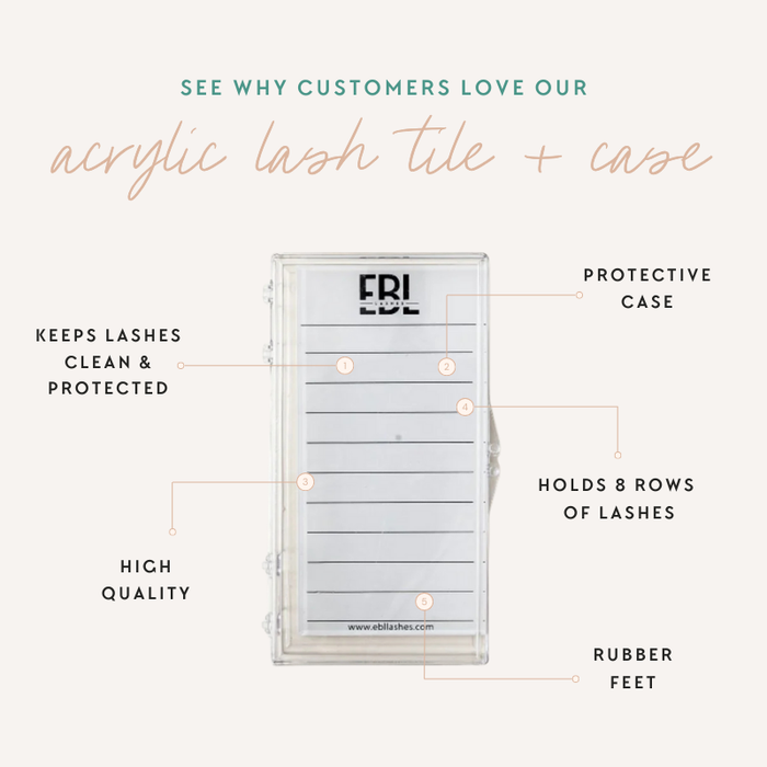 Acrylic Lash Tile + Case