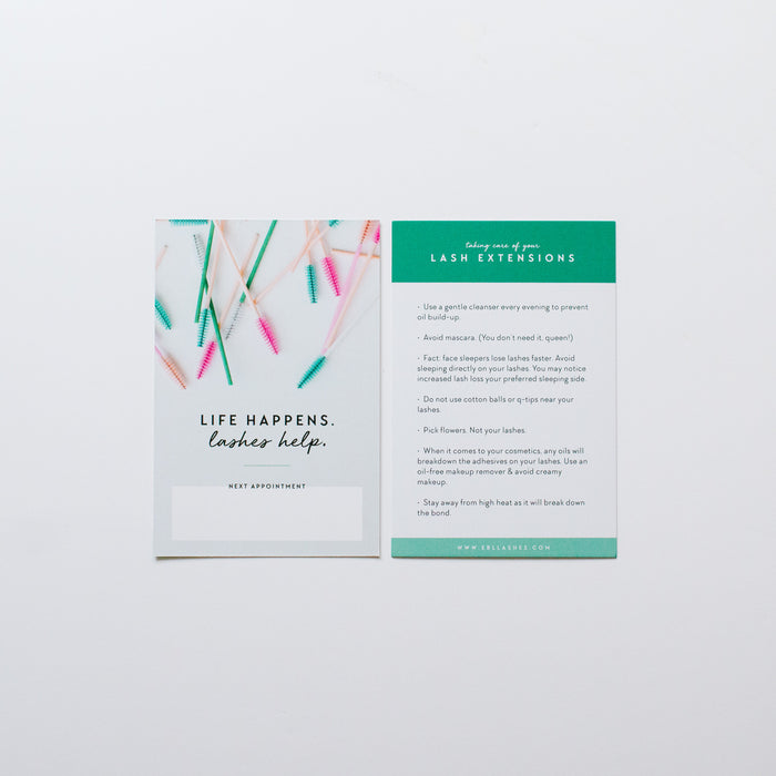Client Aftercare Cards | Set of 50.