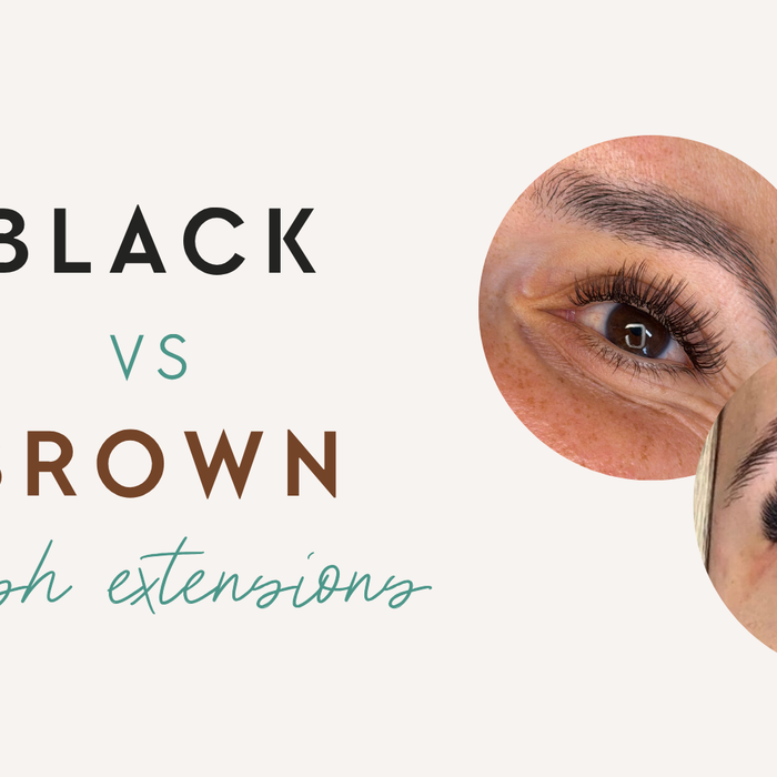 Black vs Brown Lash Extensions