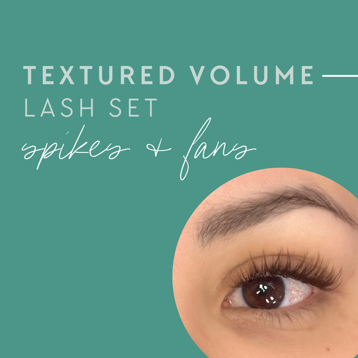 How to Create a Textured Volume Lash Set with Spikes and Fans