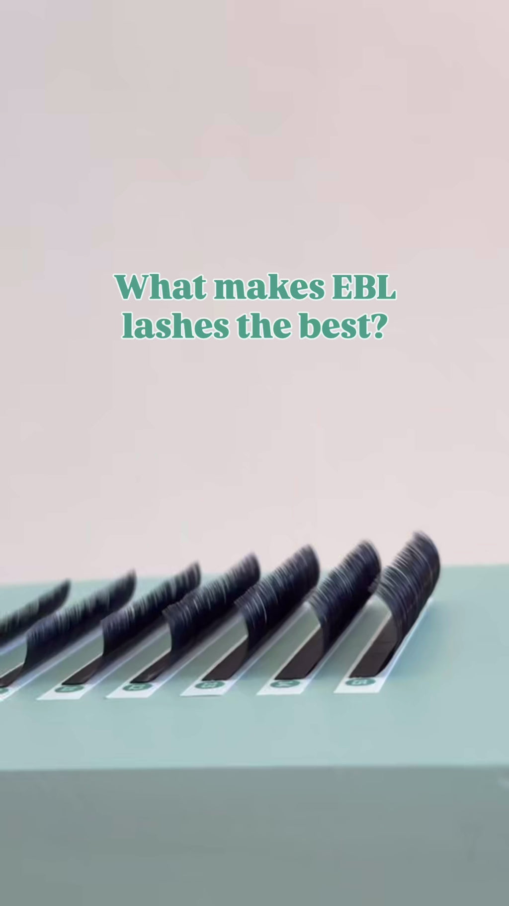 EBL Volume Mixed Lash Tray video – explaining why EBL volume trays are the best, with easy-fanning lashes for fluffy and mega volume lash sets