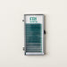 EBL Teal Lash Tray in CC curl mixed lengths, offering vibrant color for unique lash designs.